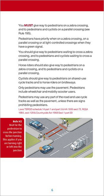 Highway Code page 6 look inside