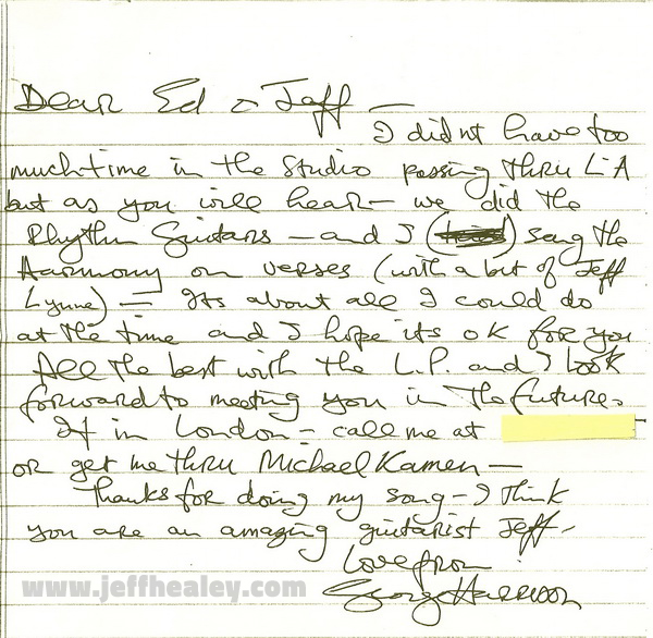JH - ES Harrison Letter