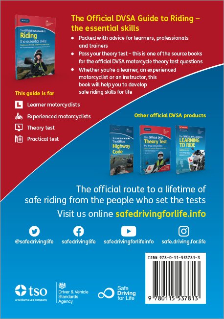 Riding the essential skills, official product back cover image