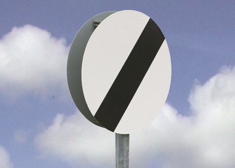 National speed limit road sign